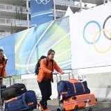 Les premières délégations sont arrivées au village olympique de Milan vendredi. KEYSTONE/EPA/DANIEL DAL ZENNARO