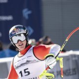 Franjo von Allmen a sorti le grand jeu dimanche KEYSTONE/ALESSANDRO DELLA VALLE