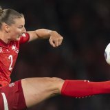 Julia Stierli a brillé ce week-end en Bundesliga KEYSTONE/TIL BUERGY