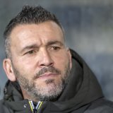 L'entraîneur de Neuchâtel Xamax Anthony Braizat s'apprête à affronter Yverdon en Coupe de Suisse mardi. KEYSTONE/SALVATORE DI NOLFI