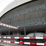 Le parking relais P+R de Vennes sur les hauts de Lausanne avait vu sa capacité augmenter de 400 à 1200 places en 2010 (archives). KEYSTONE/LAURENT GILLIERON