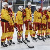 Les joueurs du HC Sierre déçus, au terme de la finale de Coupe perdu à La Chaux-de-Fonds