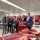 Des représentants du Centre, du PLR, de l'UDC et des milieux économiques valaisans ont présenté leurs arguments ce matin en conférence de presse.