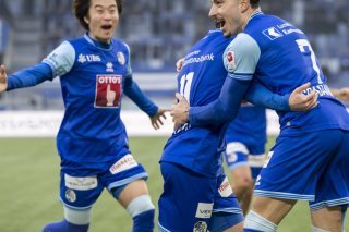 Les Lucernois ont pu se congratuler plusieurs fois KEYSTONE/MARTIAL TREZZINI