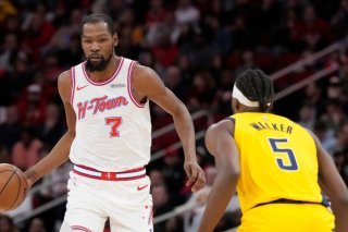 Kevin Durant (7) a mené les Rockets à la victoire face aux Pacers KEYSTONE/AP/Karen Warren