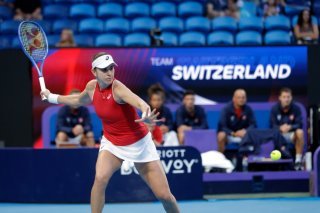 Belinda Bencic a mis la Suisse sur orbite avant le match de Stan Wawrinka. KEYSTONE/EPA/RICHARD WAINWRIGHT