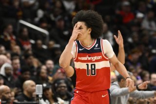 Kyshawn George et les Wizards ont subi la loi des Nuggets jeudi KEYSTONE/FR67404 AP/NICK WASS