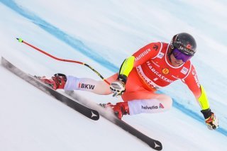 Gino Caviezel sera au départ mardi au géant de Coupe du monde à Schladming. KEYSTONE/EPA ANSA/SOLERO/BISI
