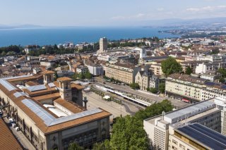 La Ville de Lausanne prévoit un nouveau dispositif d'exposition artistique XXL au coeur de la capitale vaudoise (archives). Keystone/LEANDRE DUGGAN