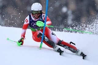 Camille Rast n'a pas vraiment trouvé ses marques en deuxième manche.