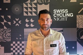 Tristan Marguet en fonction chez Swiss Cycling.