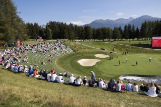 Le trou numéro 13 du golf de Crans-Montana