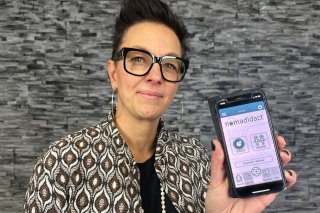 Mariève Ballestraz Blanc, présidente de l'association "Nomadidact".