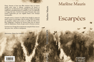 Couverture "Escarpées" Ed. Favre