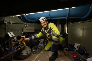 Yann Hornberger a aussi pu tester le site Hydro de Bitsch